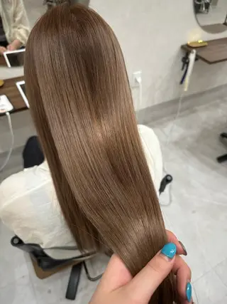 ロング カラー 北川 珠里のヘアスタイル