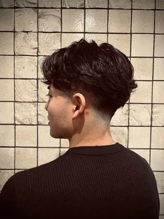 ショート パーマ メンズ ヒロ銀座 miu 7/1から新宿店のヘアスタイル