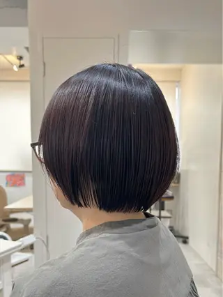 ショート カラー 顔まわりカット/ボブ /🧁とーこ🧁のヘアスタイル