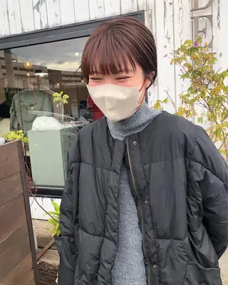 ショート カラー デザインカット🎨 ボブ🫟おざきのヘアスタイル