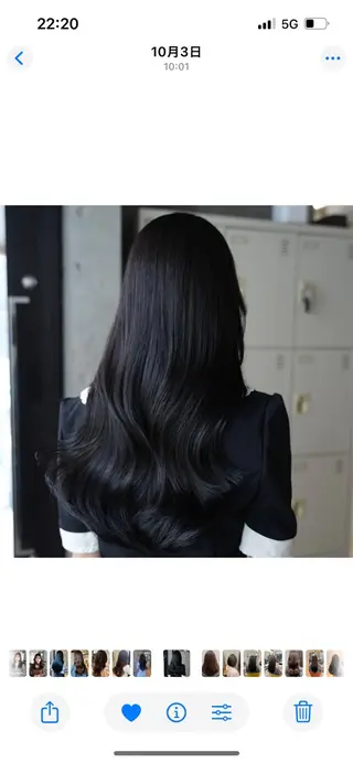 ロング カラー AIN.ANLY 明治神宮前所属・ムツキ/品のある 艶カラー/縮毛矯正のヘアスタイル