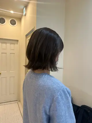 ミディアム カラー コテ巻き風パーマ🌀 カラー/Asukaのヘアスタイル
