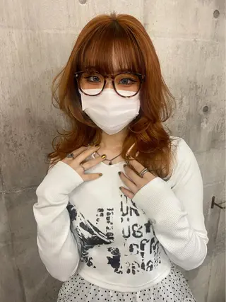 セミロング カラー SHURI❤️‍🔥 中/韓mix ♡のヘアスタイル