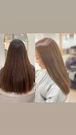 カラー ヘアアレンジ mignon あゆみのヘアスタイル