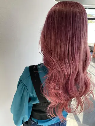 セミロング カラー リルフェアリー 磐田店のヘアスタイル