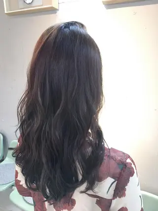 ロング カラー パーマ 代表 中島貴志のヘアスタイル