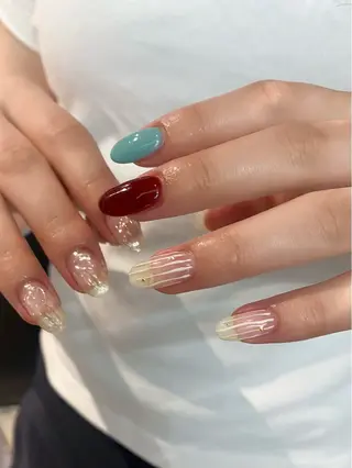 ネイル ニュアンス / 鉱物 natsukiのネイルデザイン