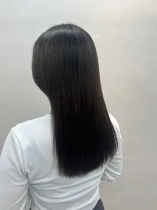 セミロング rioカット縮毛 矯正♡韓国レイヤーのヘアスタイル