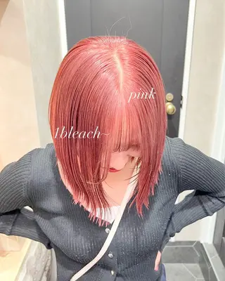 ショート カラー 🌷暖色/ダブルカラ ー　sakura🌸のヘアスタイル