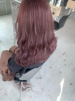 セミロング カラー 暖色/まろベージュ/ シカタユウカのヘアスタイル