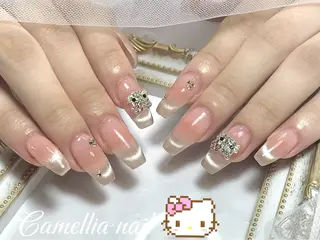 ネイル Camellia デザイン長さだしのネイルデザイン