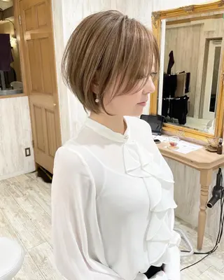 ショート おのだ あやなのヘアスタイル