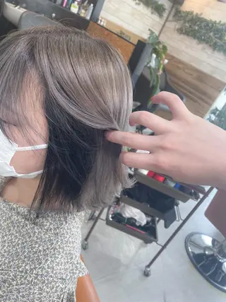 ミディアム カラー かんばら りょーいのヘアスタイル