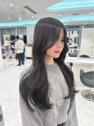 セミロング カラー ♡上品韓国髪♡ブラ ウン/SAYATOのヘアスタイル