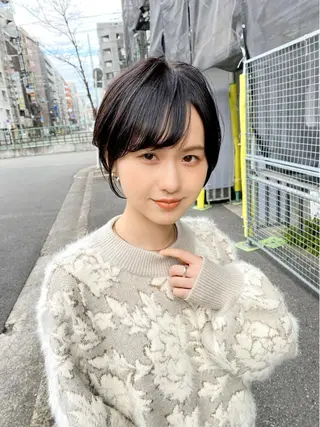 ショート カラー lab.by ioe中崎店所属・中北篤志 ショートボブのヘアスタイル