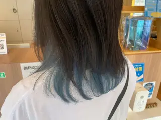 ミディアム カラー ボブ/透明感カラー 永田真穂のヘアスタイル