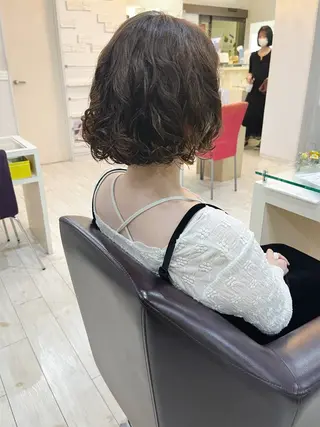 ショート パーマ アレンジ&ショート 💙YUKINOのヘアスタイル
