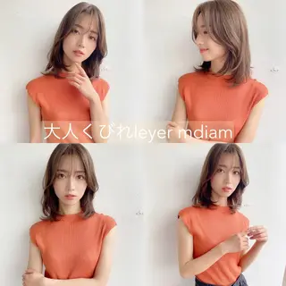 ミディアム 鎌倉 彩のヘアスタイル