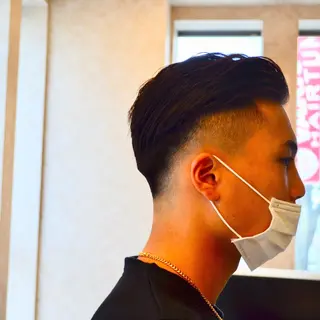 ショート メンズ 高野浩平/フェード ツイストスパイラルのヘアスタイル