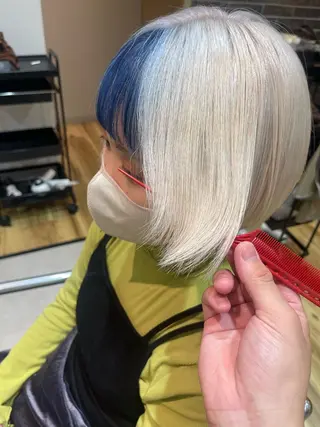 ショート enn.bleach by t.a.g所属・碇山 楓己のヘアスタイル