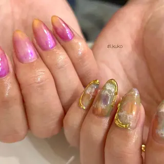 セミロング ネイル Chipieee Ikukoのネイルデザイン