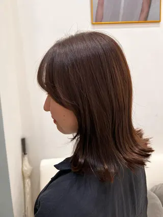 ミディアム カラー パーマ ヘアアレンジ メンズ キッズ ネイル マツエク・マツパ アイブロウ 堀井 凌平のヘアスタイル