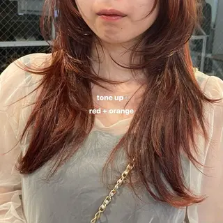 ロング カラー beni yumikoのヘアスタイル