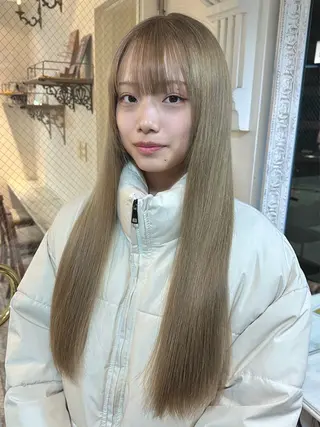 ロング カラー 【髪質改善】韓国ヘア 🌷miku🌷のヘアスタイル