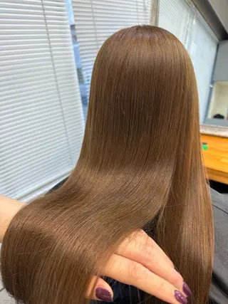 ロング パーマ 縮毛矯正モデル募集 RIKOのヘアスタイル