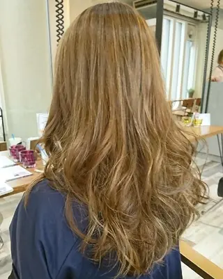 ロング カラー ACROあべの店所属・艶カラー/インナー /グラデ/大西小百合のヘアスタイル