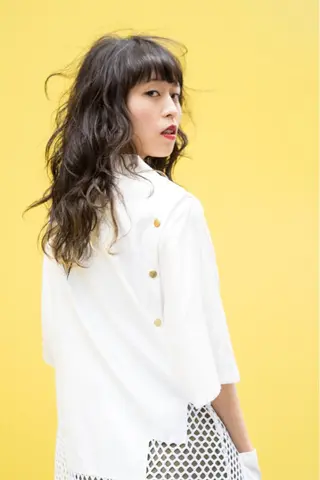 セミロング 江崎 わか子のヘアスタイル