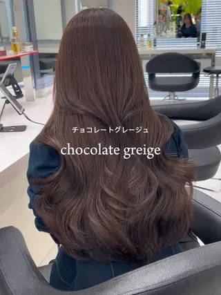 ロング カラー ヘアアレンジ 透明感ベージュ🪽 髪質改善🤎Rinのヘアスタイル