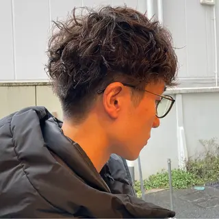 ショート パーマ yumemiレイヤー ✴︎ 透明感カラーのヘアスタイル