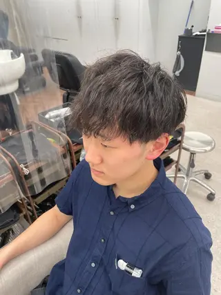 パーマ メンズ メンズスタイリスト✨ 助川龍哉のヘアスタイル