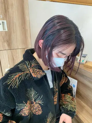 ショート カラー パーマ指名No1 /namiのヘアスタイル