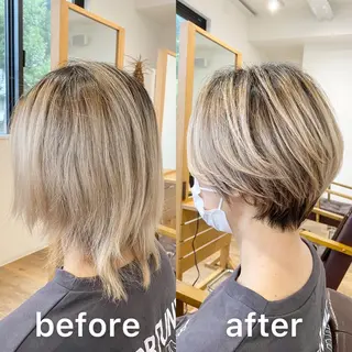 ショート KIZU 髪質改善 オカルト怪談のヘアスタイル