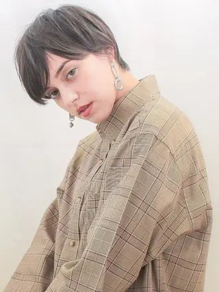 ショート カラー gite カワムラナオキのヘアスタイル