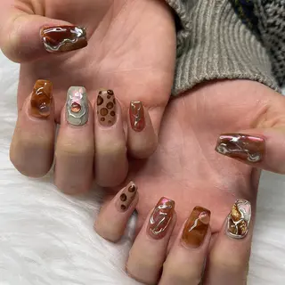 ネイル 🐕‍🦺Yappy 💗A-tanのネイルデザイン