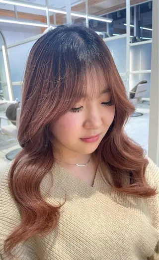 顔周り/透明感カラー /韓国ヘア/TAKUのヘアスタイル