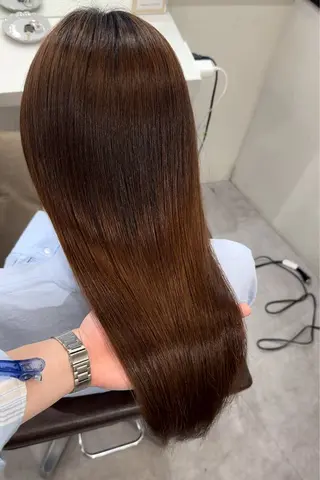 ロング 髪質改善×縮毛矯正 Core 片山健太のヘアスタイル