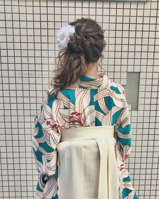 ロング カラー ヘアアレンジ あんざき みわのその他イメージ