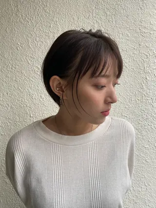 ショート 岩尾 萌々子のヘアスタイル