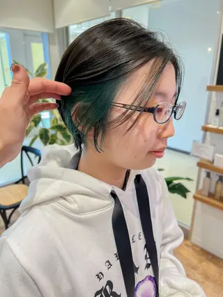 ショート カラー 韓国風デザイン 💐MIZUKI💐のヘアスタイル