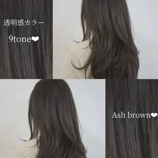 カラー 透明感カラー/ 韓国ヘア/umi🎀のヘアスタイル