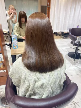 セミロング mana/髪質改善/ ヘアセット/パーマのヘアスタイル