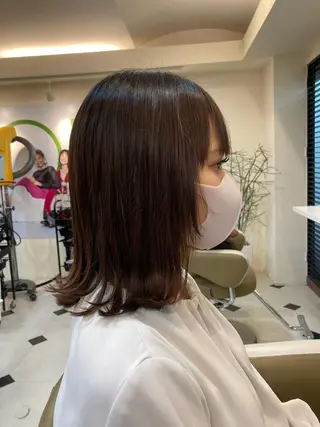 ミディアム カラー 髪質改善サロンLOUIMADNA栄店所属・🌈縮毛矯正特化 杉浦　夏生のヘアスタイル
