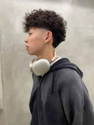 パーマ メンズ メンズカット パーマ[佐橋]のヘアスタイル