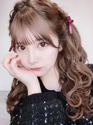 ロング カラー ヘアアレンジ 💖透明感カラー💖 坂本万由子のヘアスタイル