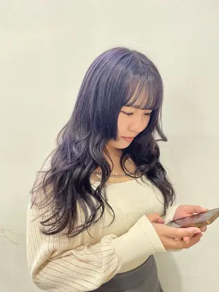 ロング ハギワラ ミナコのヘアスタイル