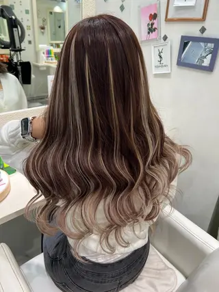 ロング カラー Lapis 池袋店所属・MASHIRO 🩵Lapis池袋店のヘアスタイル